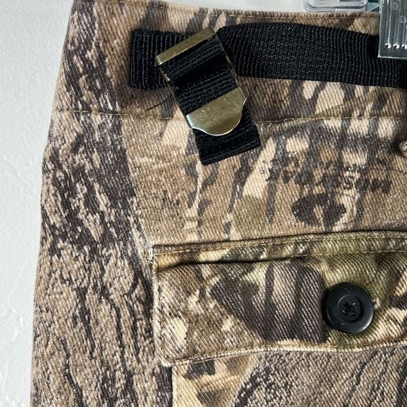 🦌🎯 COLUMBIA MOSSY OAK Camo Hunting Camouflage Denim Cargo Pants Men Sz 42 - GU - Picture 9 of 11